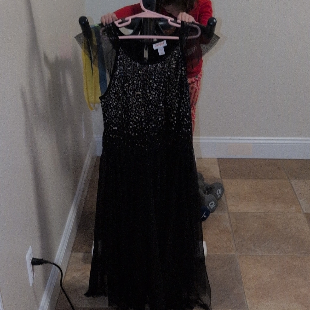 Cat & Jack Black Sequin Dress